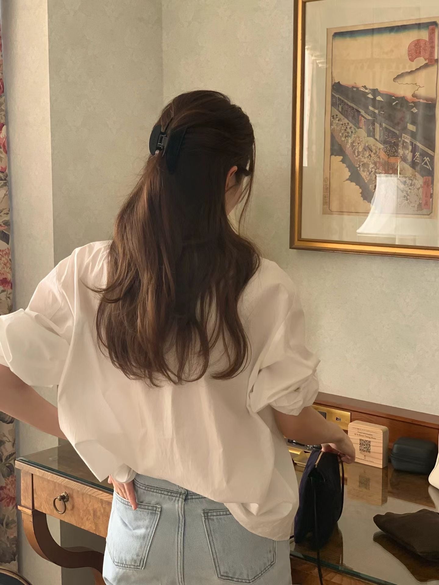 即納 Ounce kity pintuck blouse