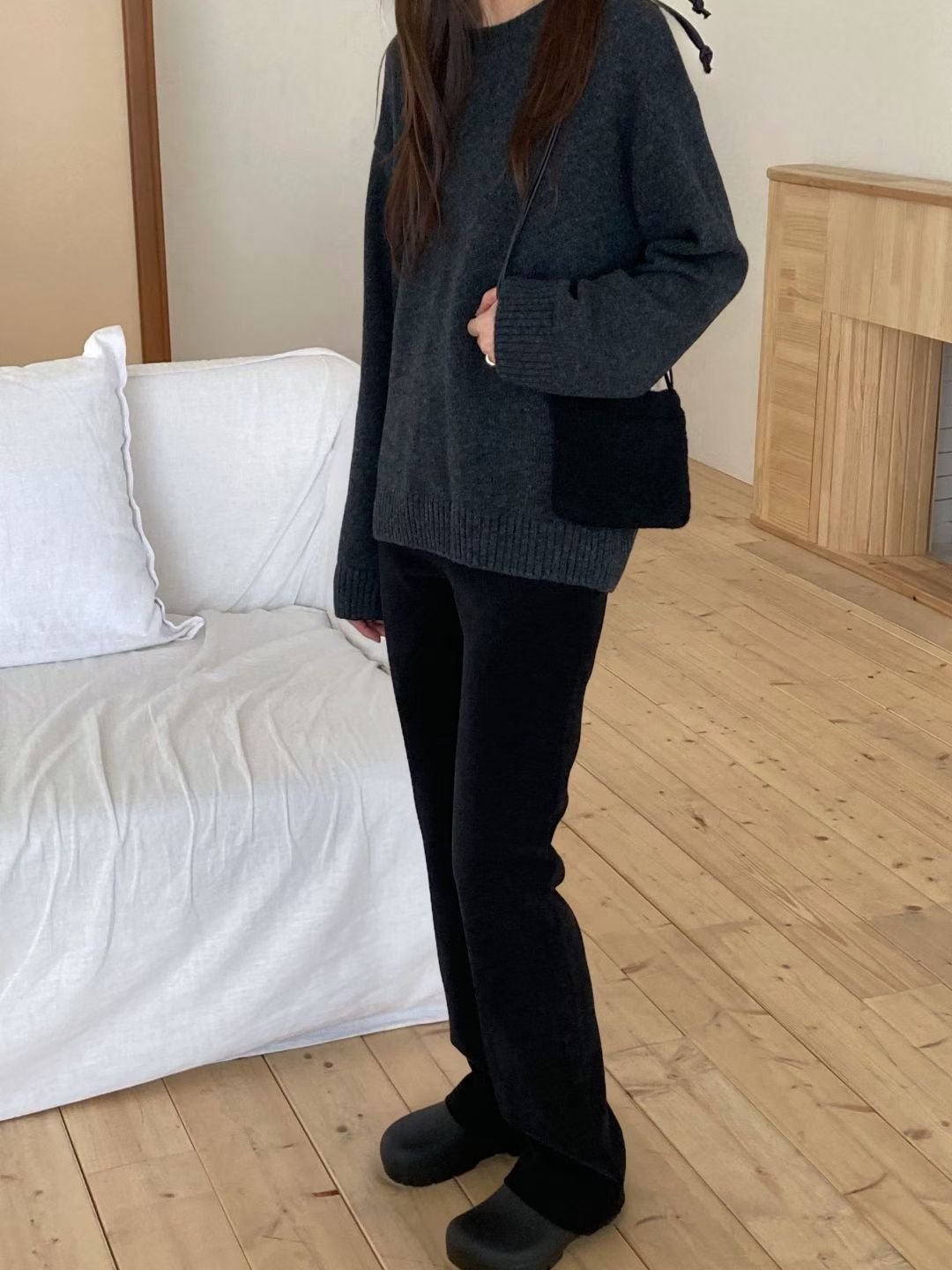 Corduroy bootcut pants