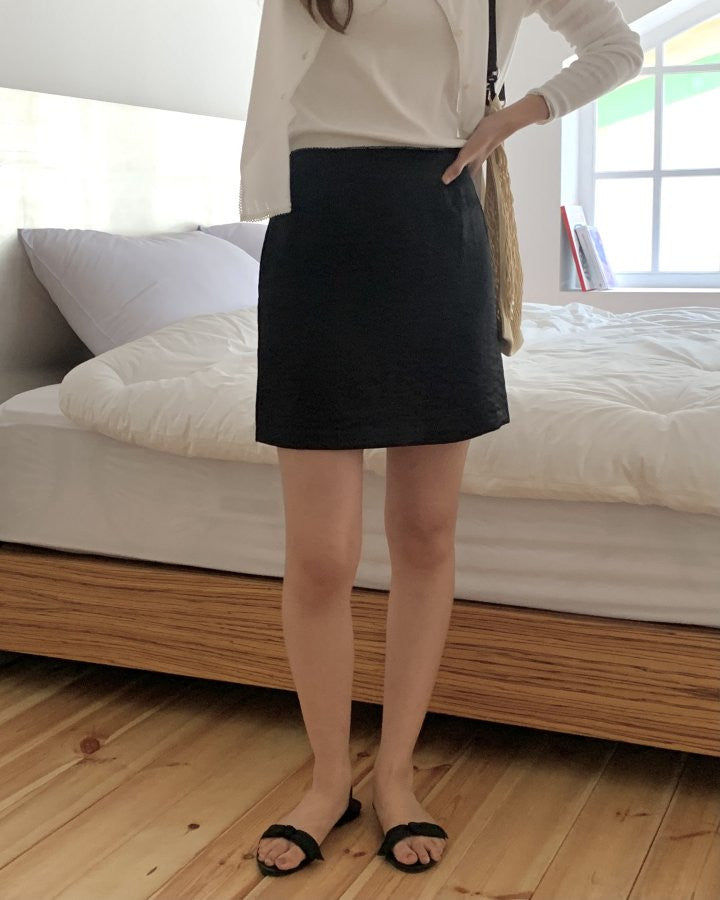 Rie lace short skirt-2col