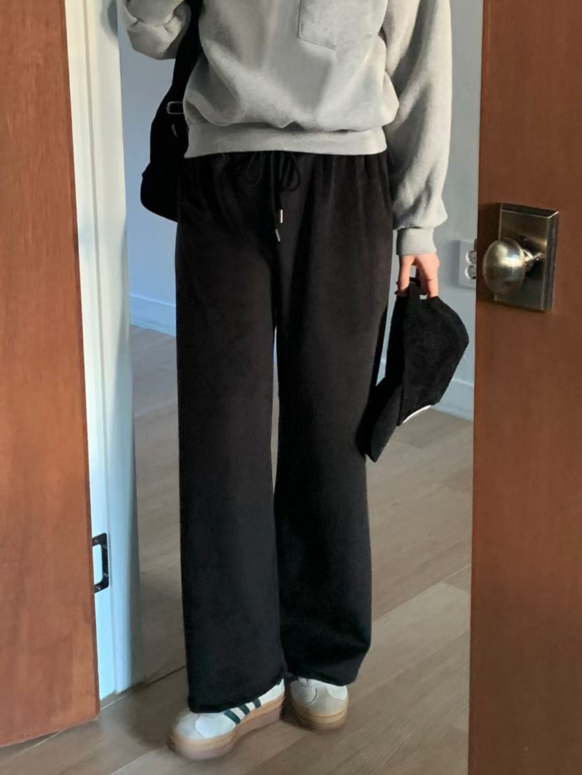 snow gimo wide pants-5col