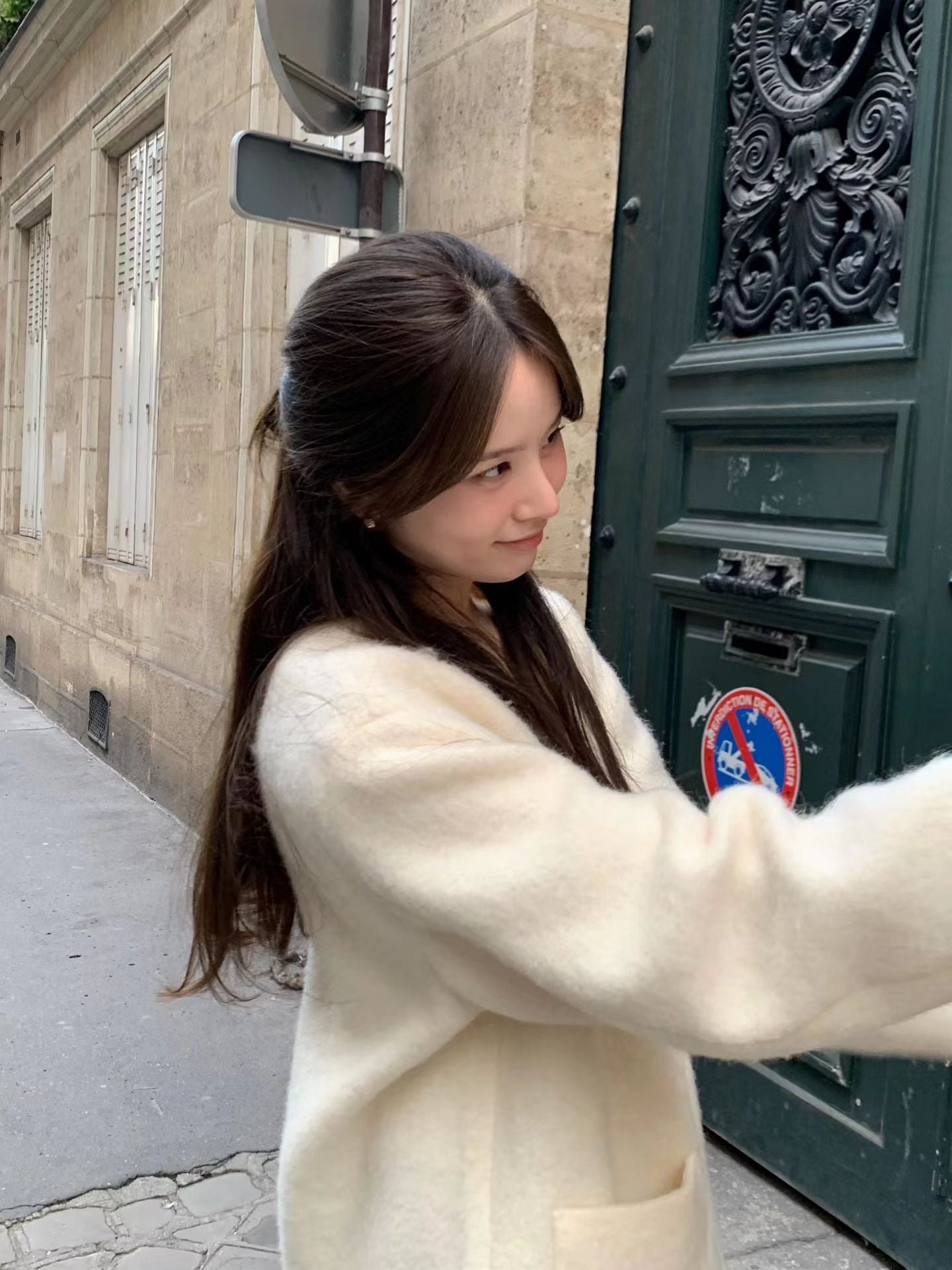 Ounce ven alpaca half coat