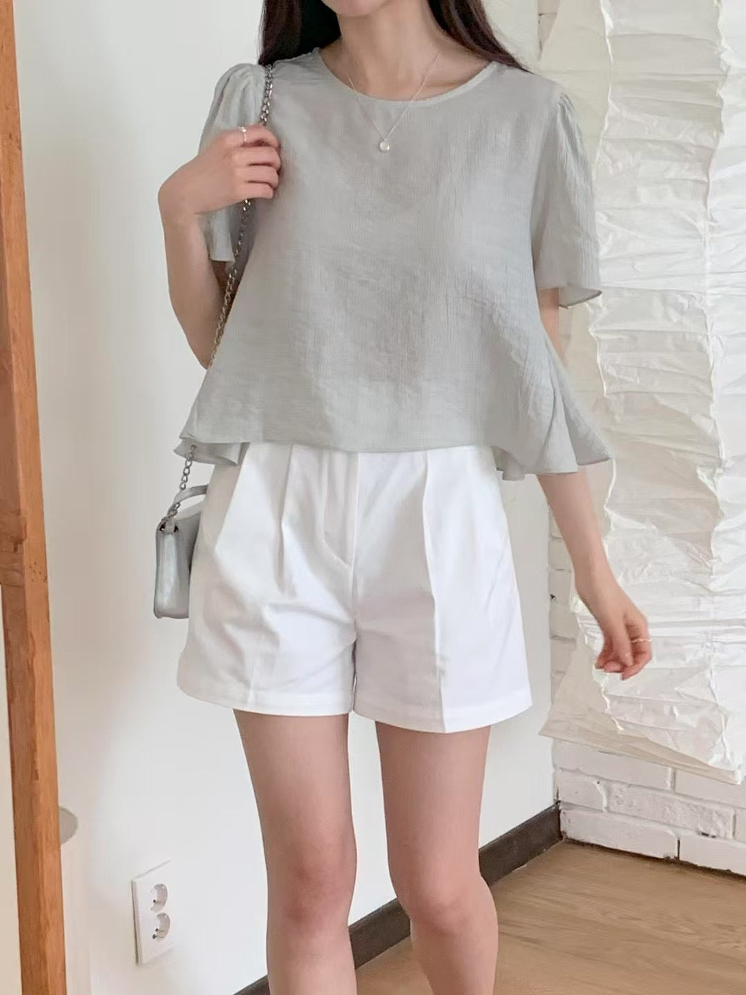 Mur half blouse-3col