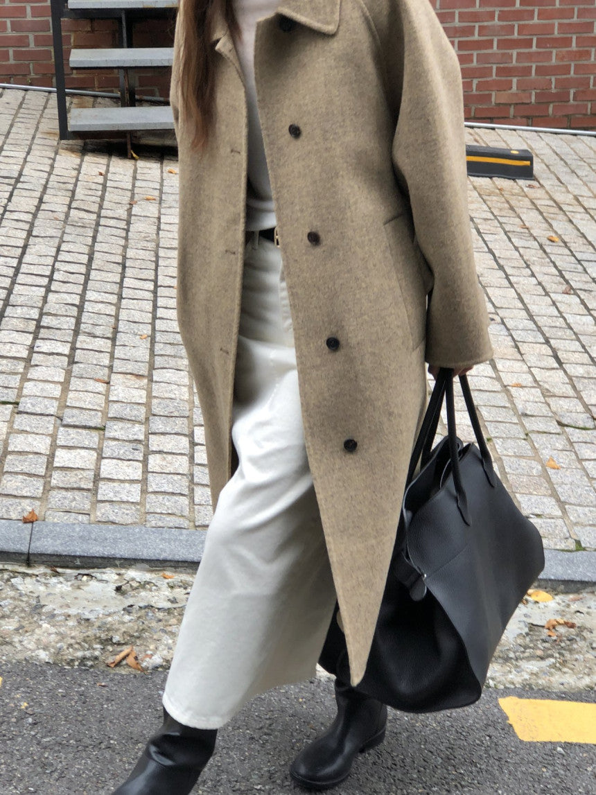 Serin shetland hadmade coat-2col