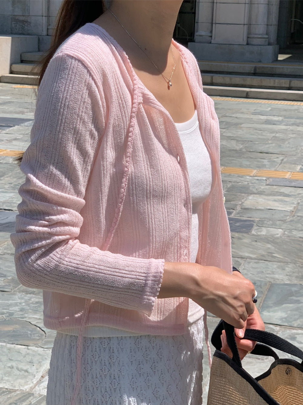 fuzzy cardigan-3col