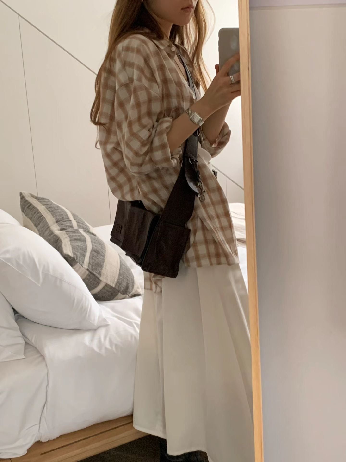 Ounce belted pleats skirt