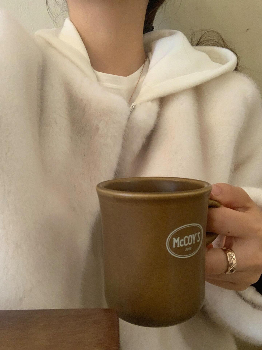 liter sand mink fur jacket-2col