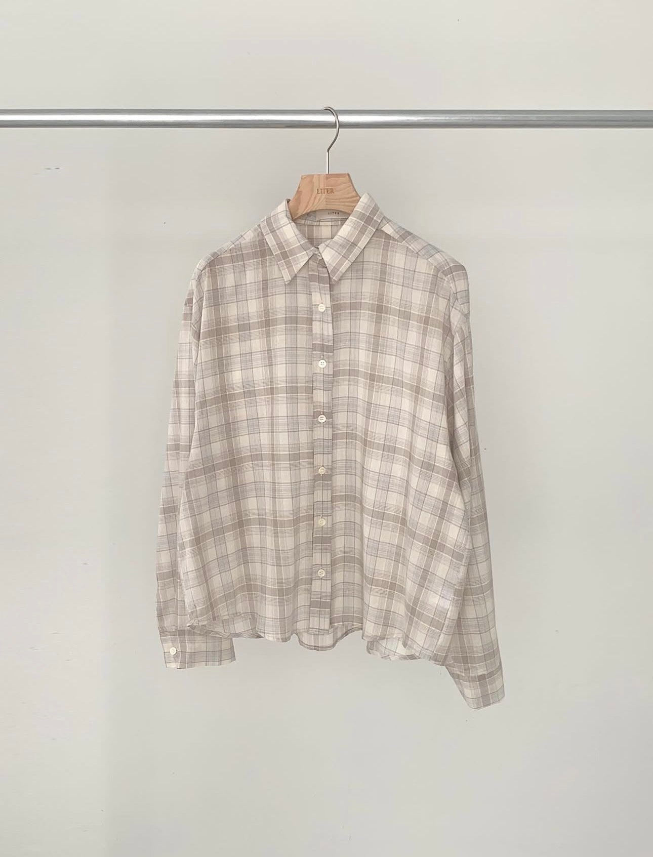 liter bruni check shirt