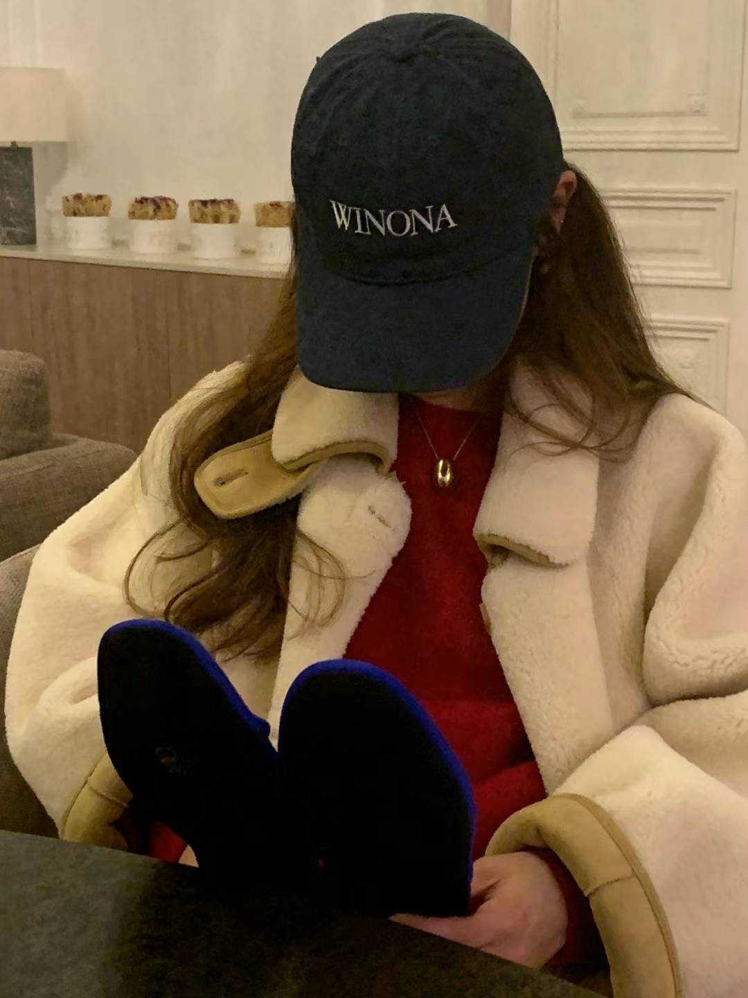 Ounce rosy brush shagidog knit-3col