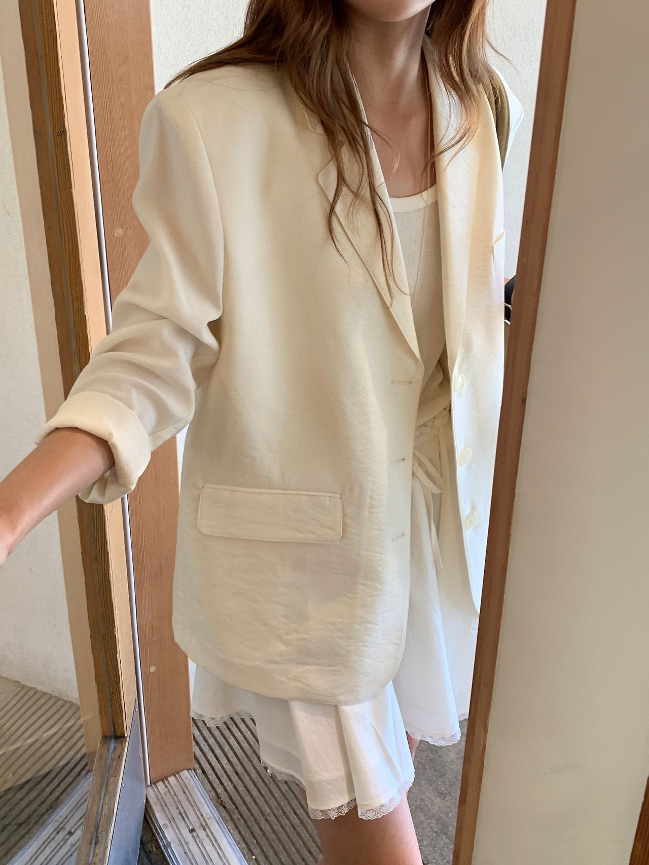 Mago linen blazer-2col