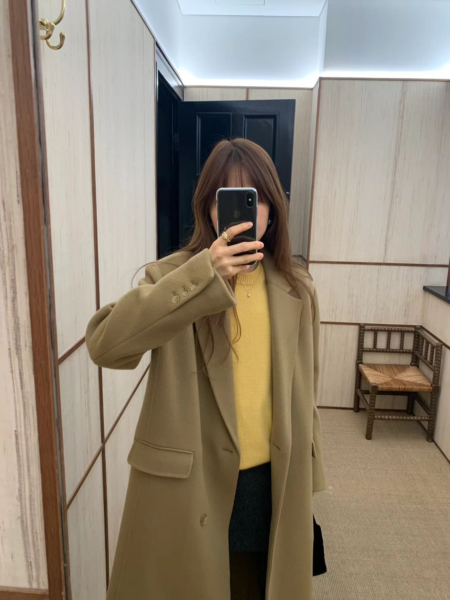 Ounce handmade tate cashmere coat-3col