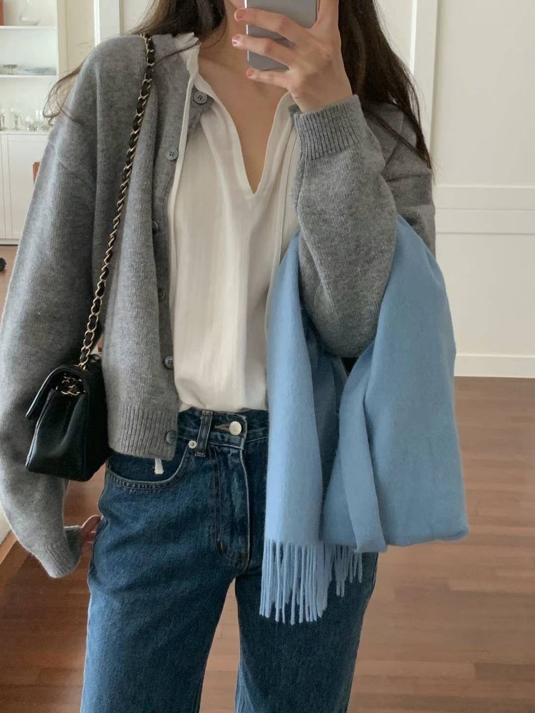 Ounce peach frill blouse