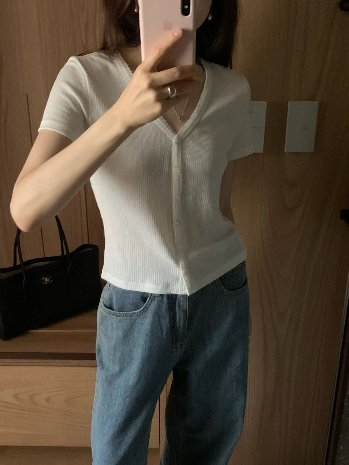 Ounce mild half cardigan-2col