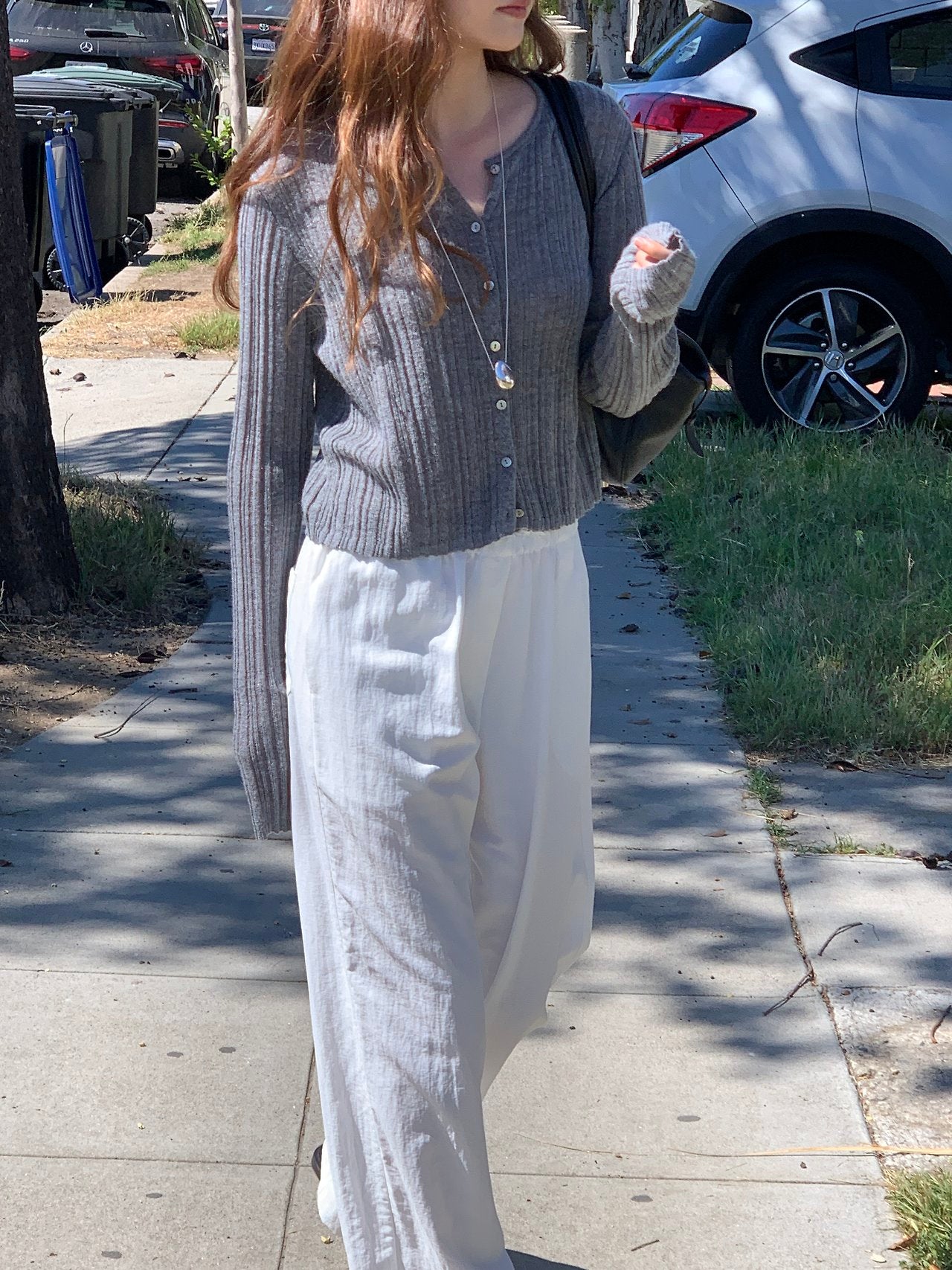 Novella alpaca round cardigan-4col