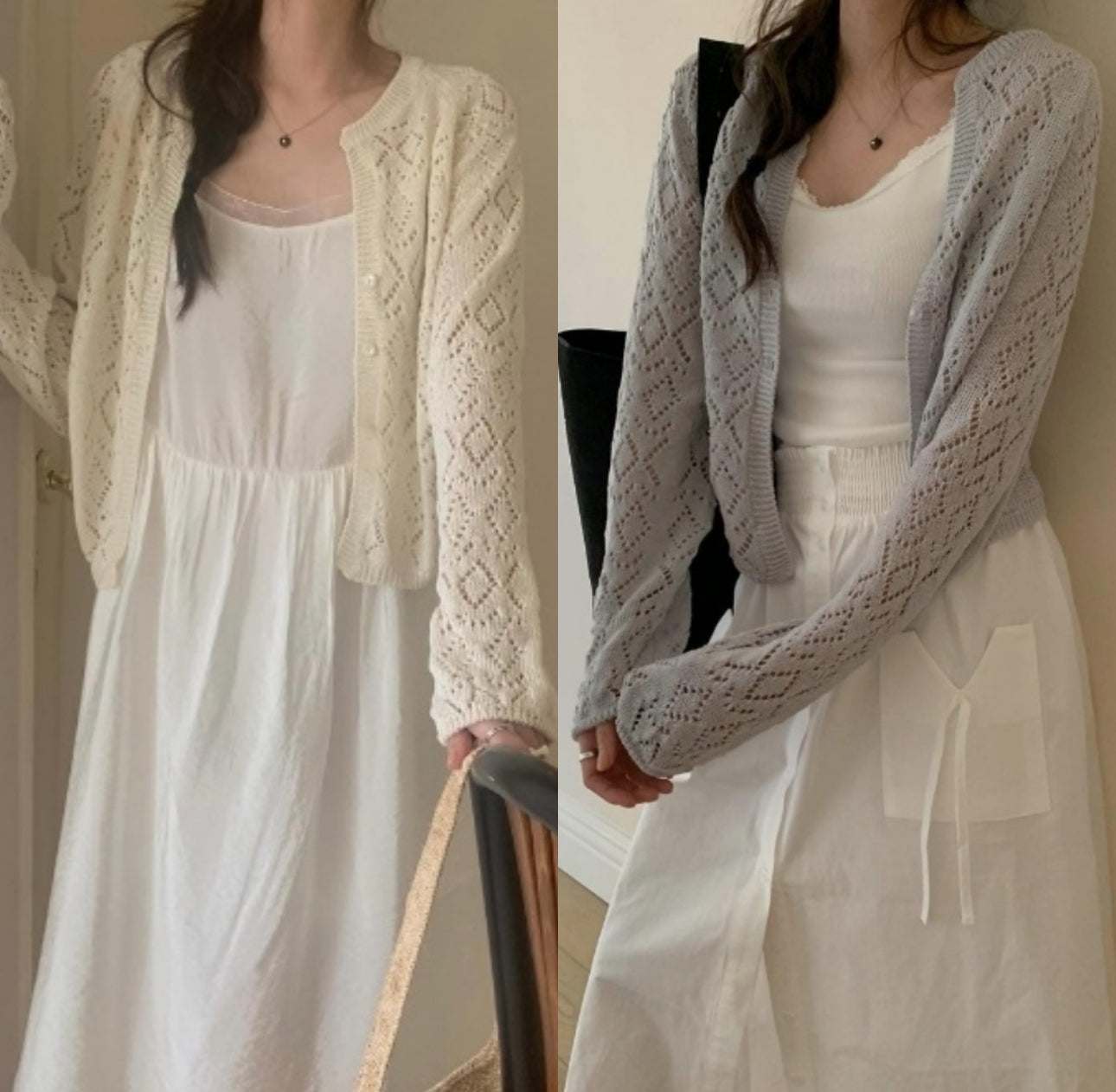 *Sale ivory即納 celery cardigan-2col