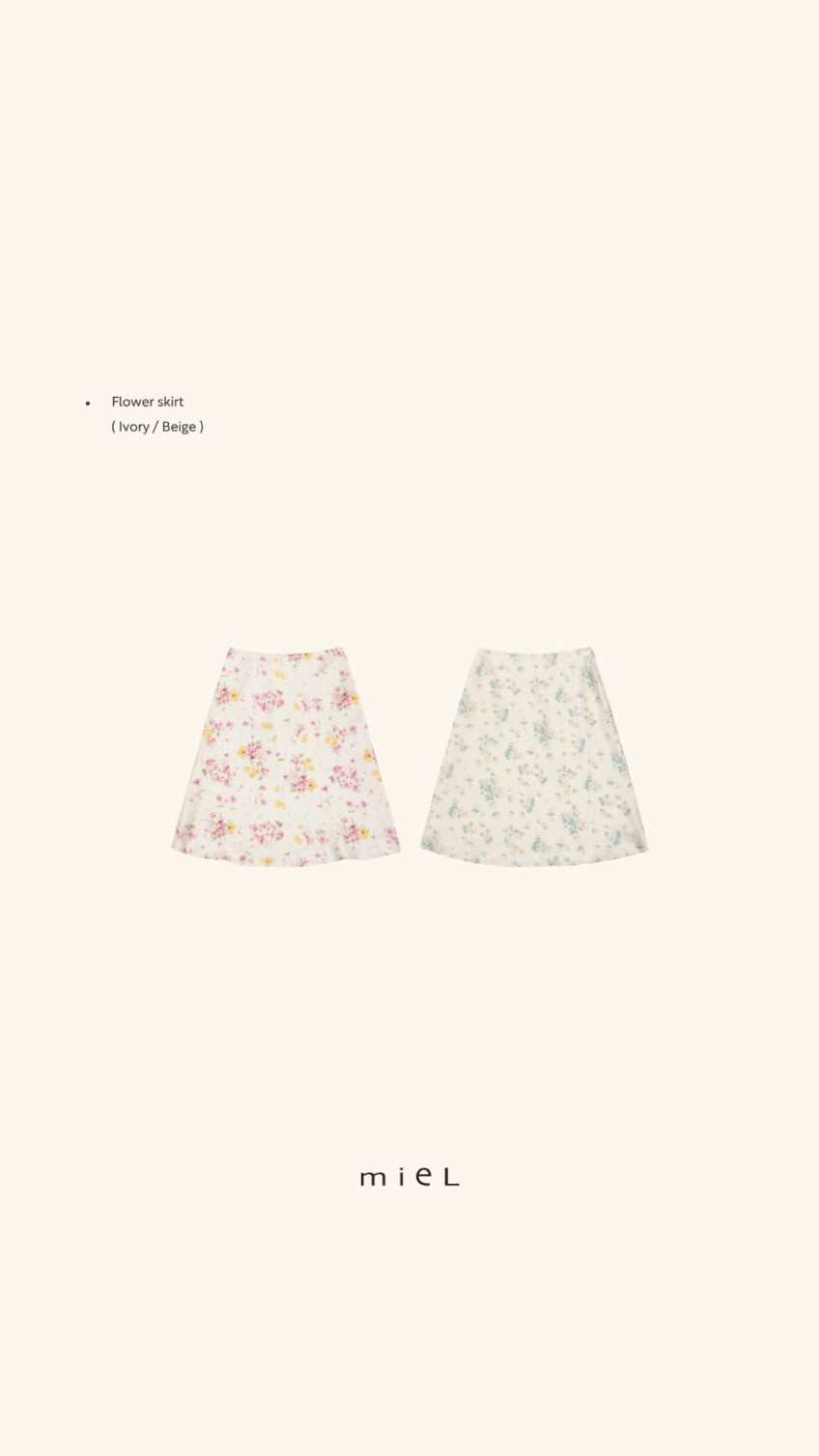 Flower skirt-2col