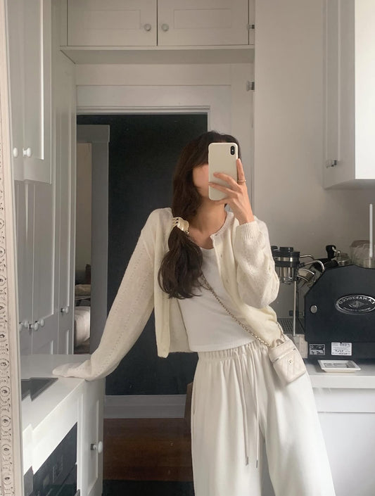 butter即納 liter melrose alpaca cardigan-3col