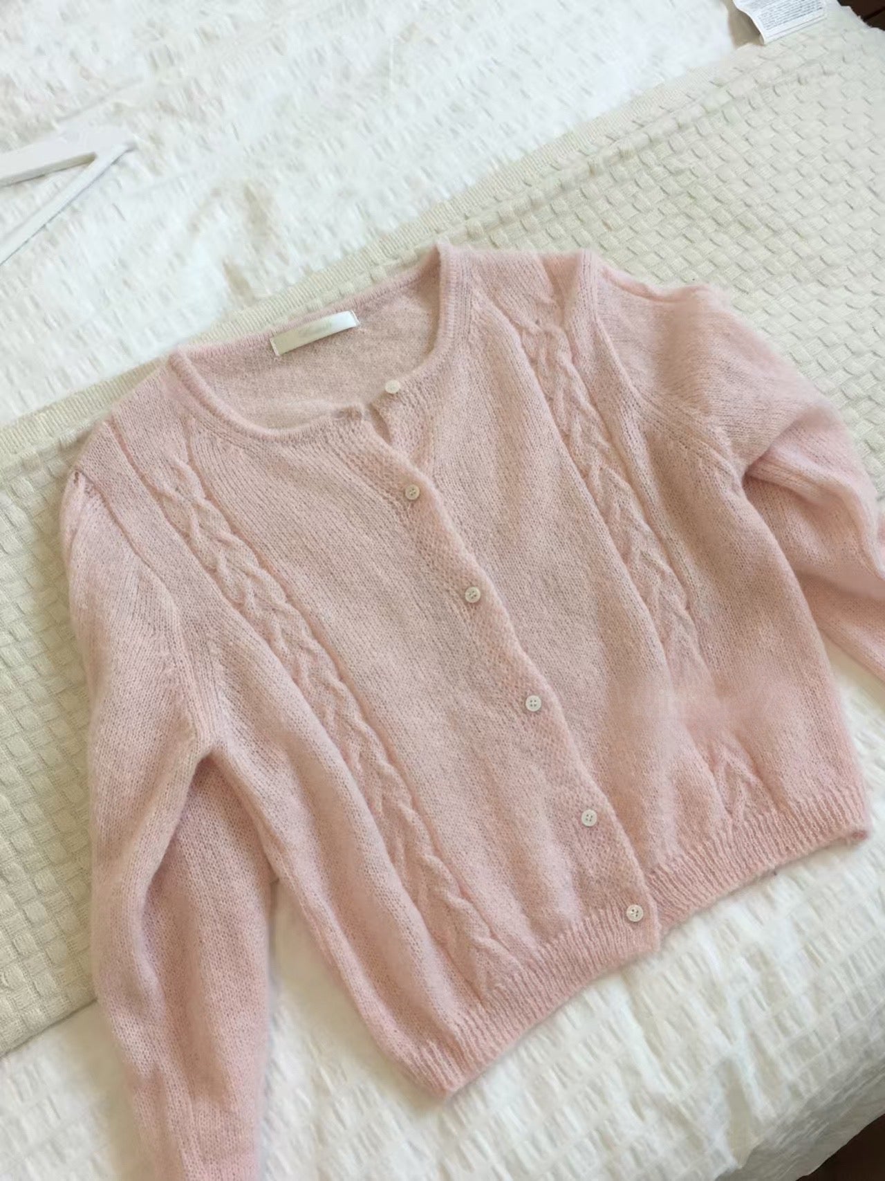 Kitty alpaca twisted cardigan-3col