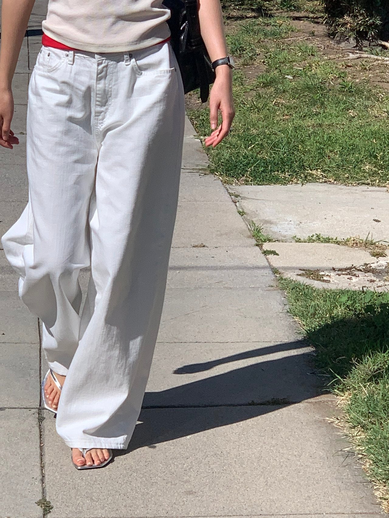 Bern linen long wide denim