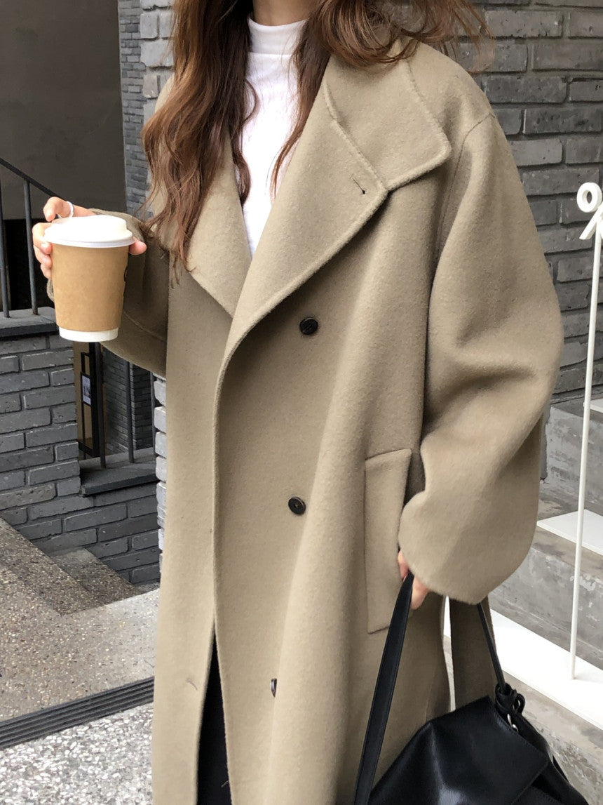 Noel high neck handmade coat-2col