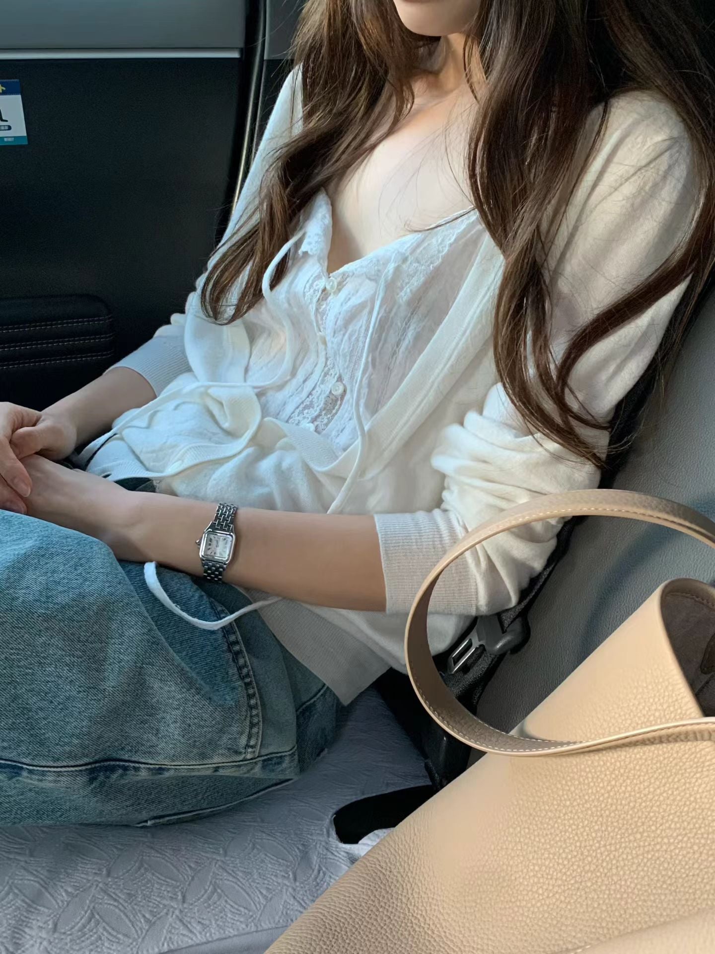 Ounce open lace blouse