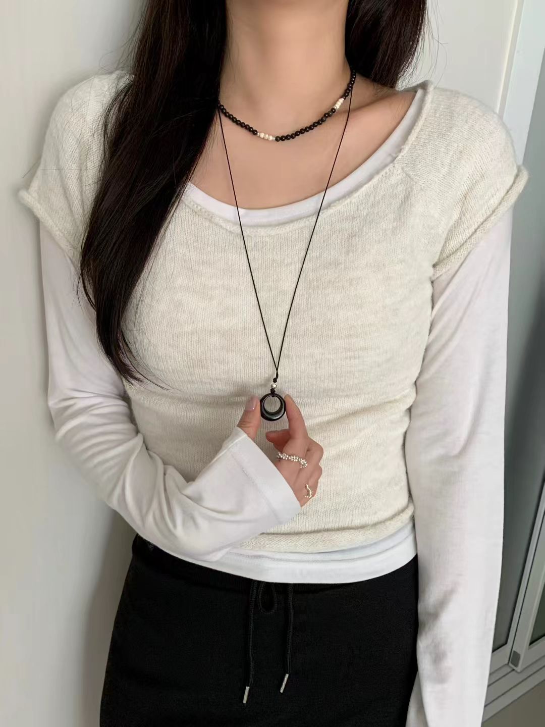 Onyx Fossil Necklace