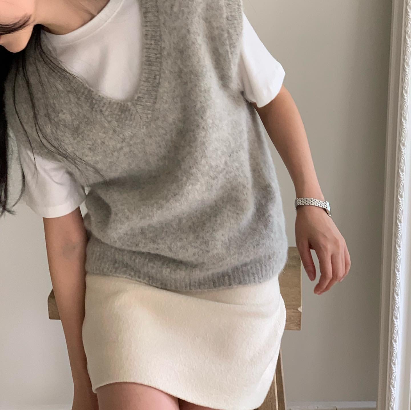 wooly mini skirt-3col