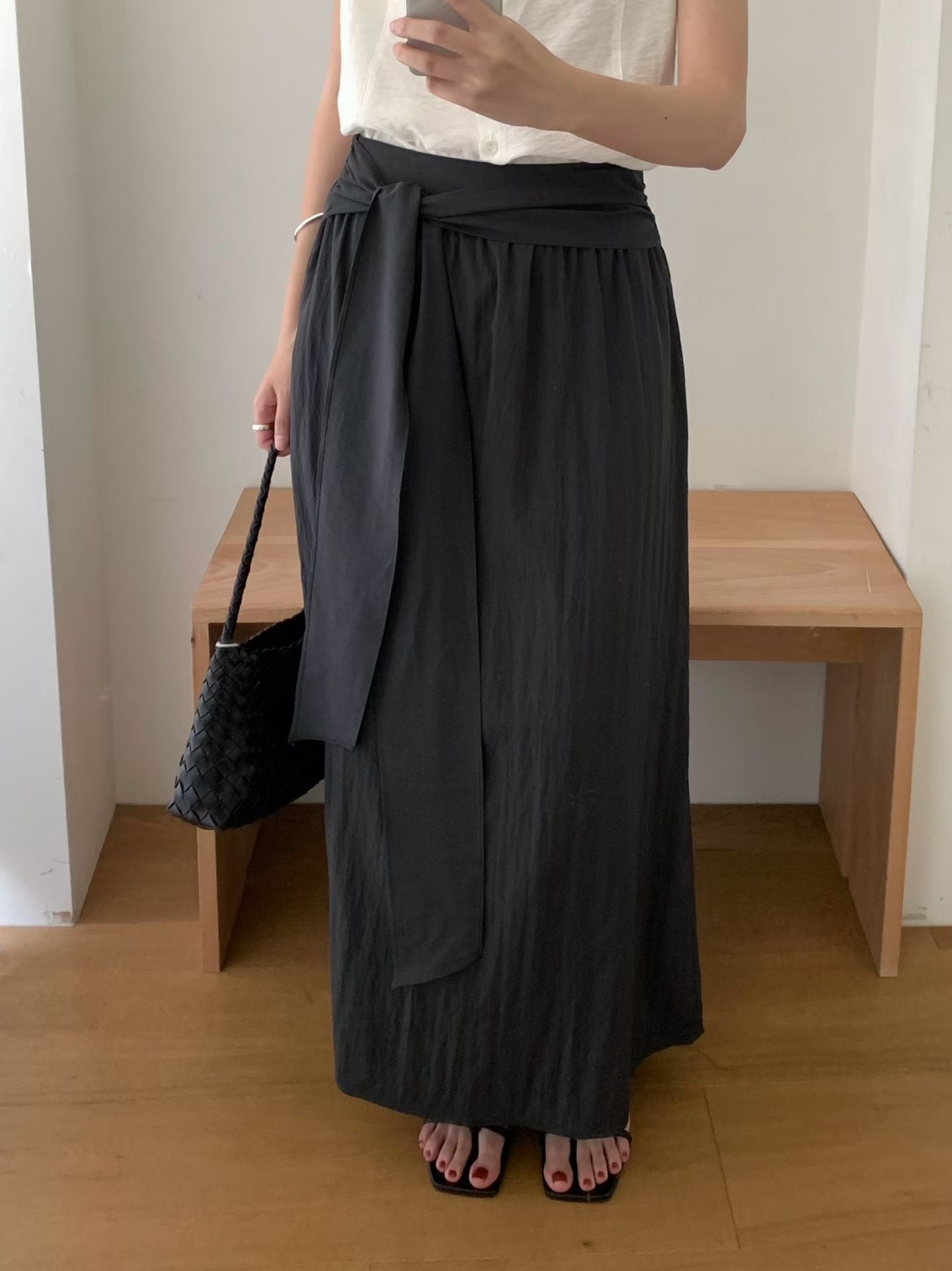 Jeanne maxi skirt-2col