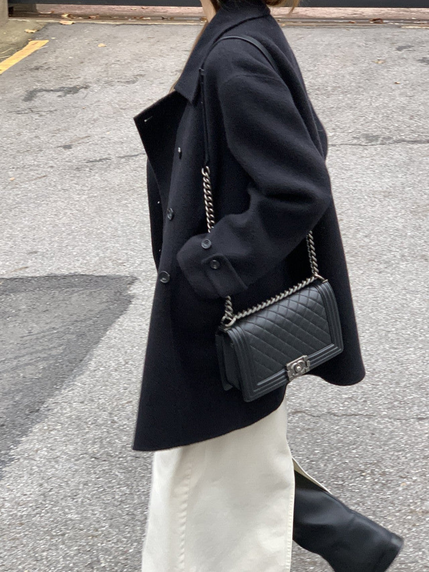 Ellen double handmade coat-2col