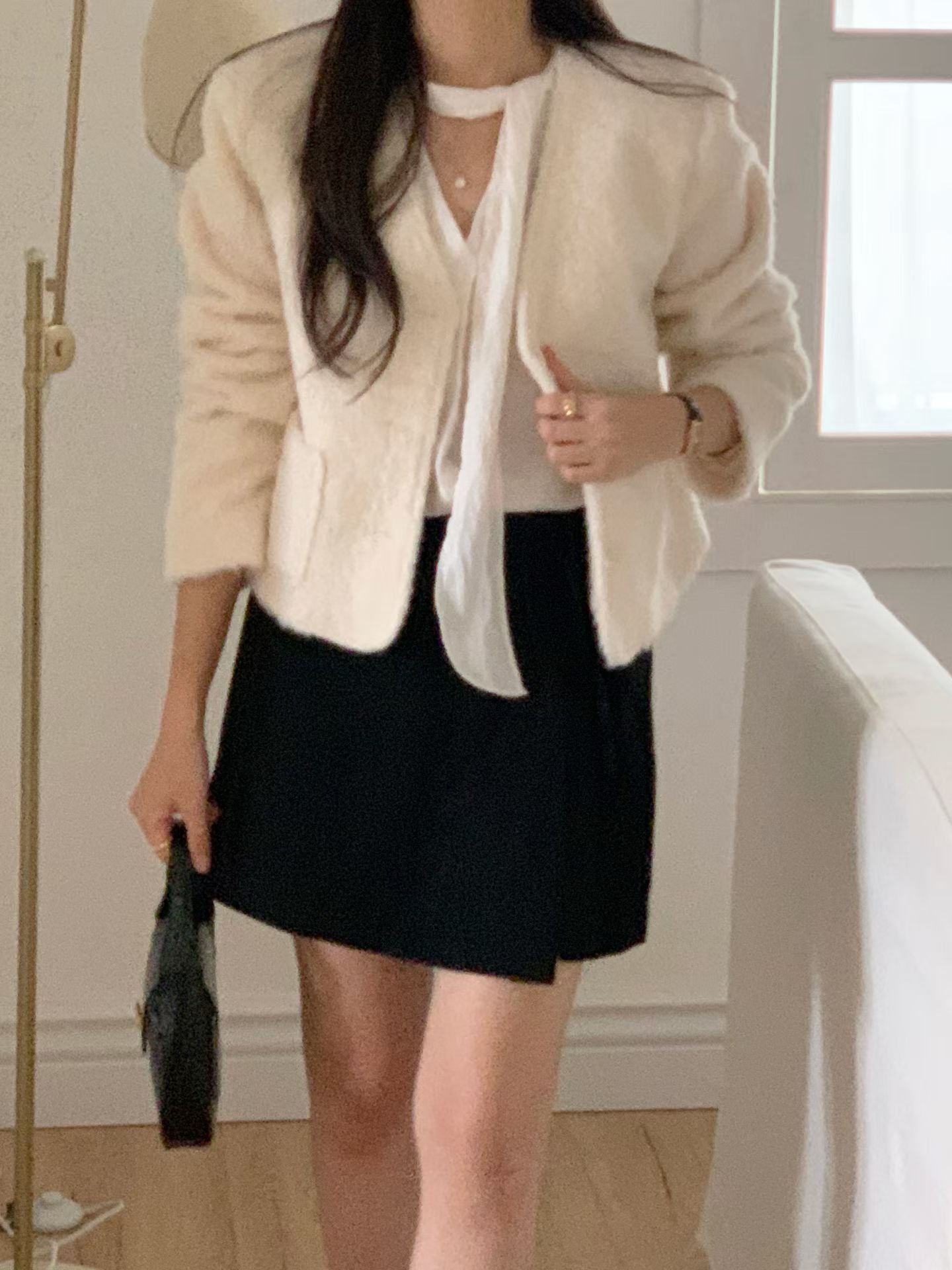 Rosy wool v neck jacket-2col