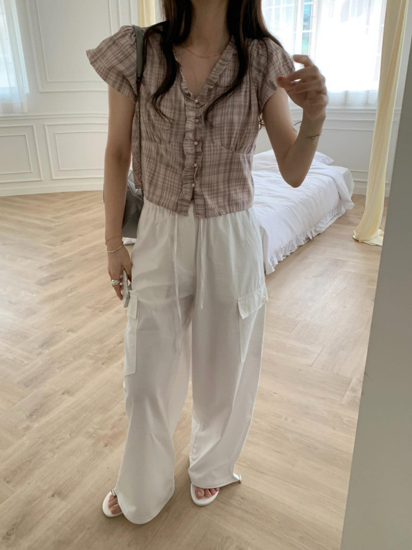 koti check blouse-2col