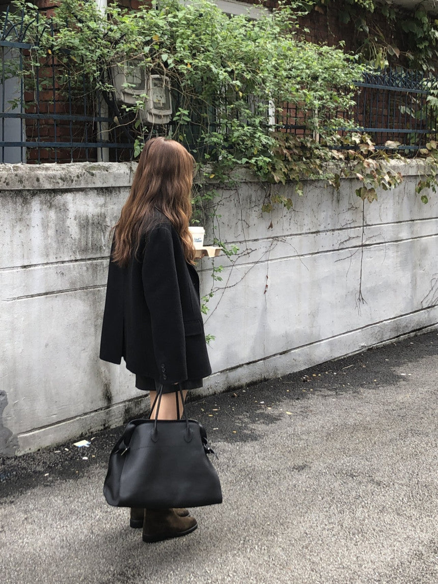 Adele meribo wool handmade jacket-2col