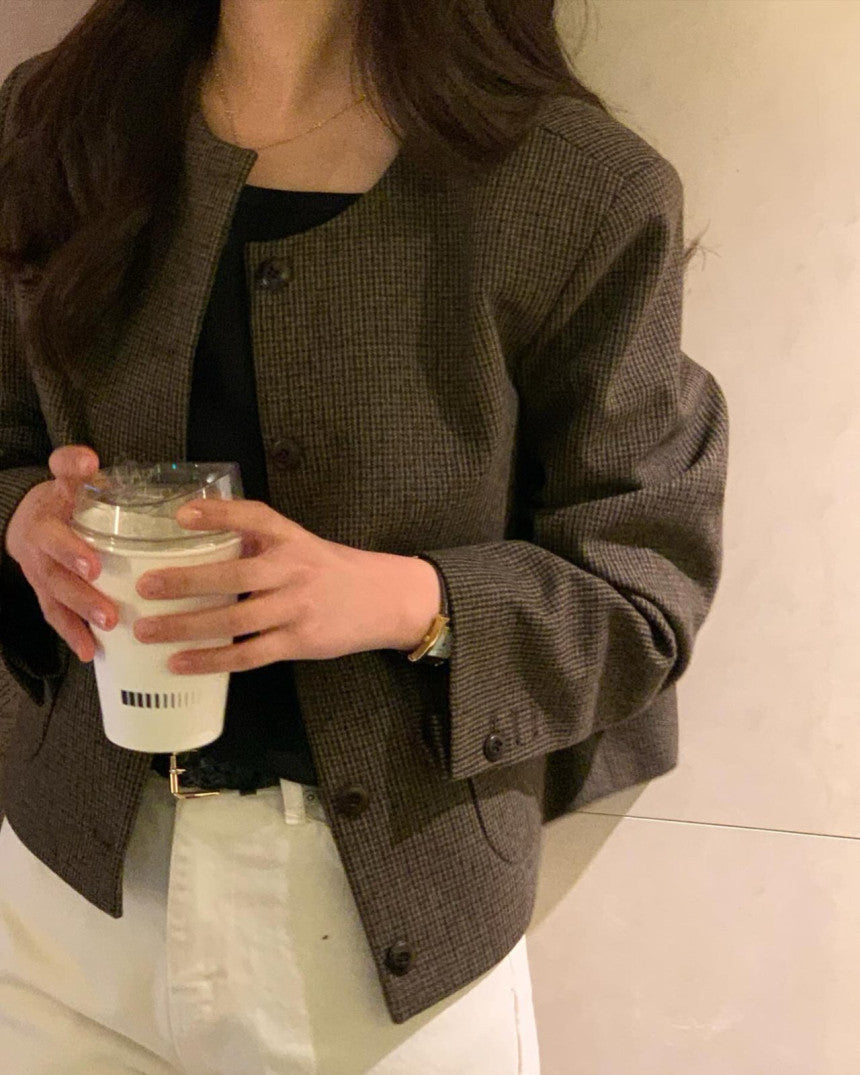 Celine wool no collar jacket