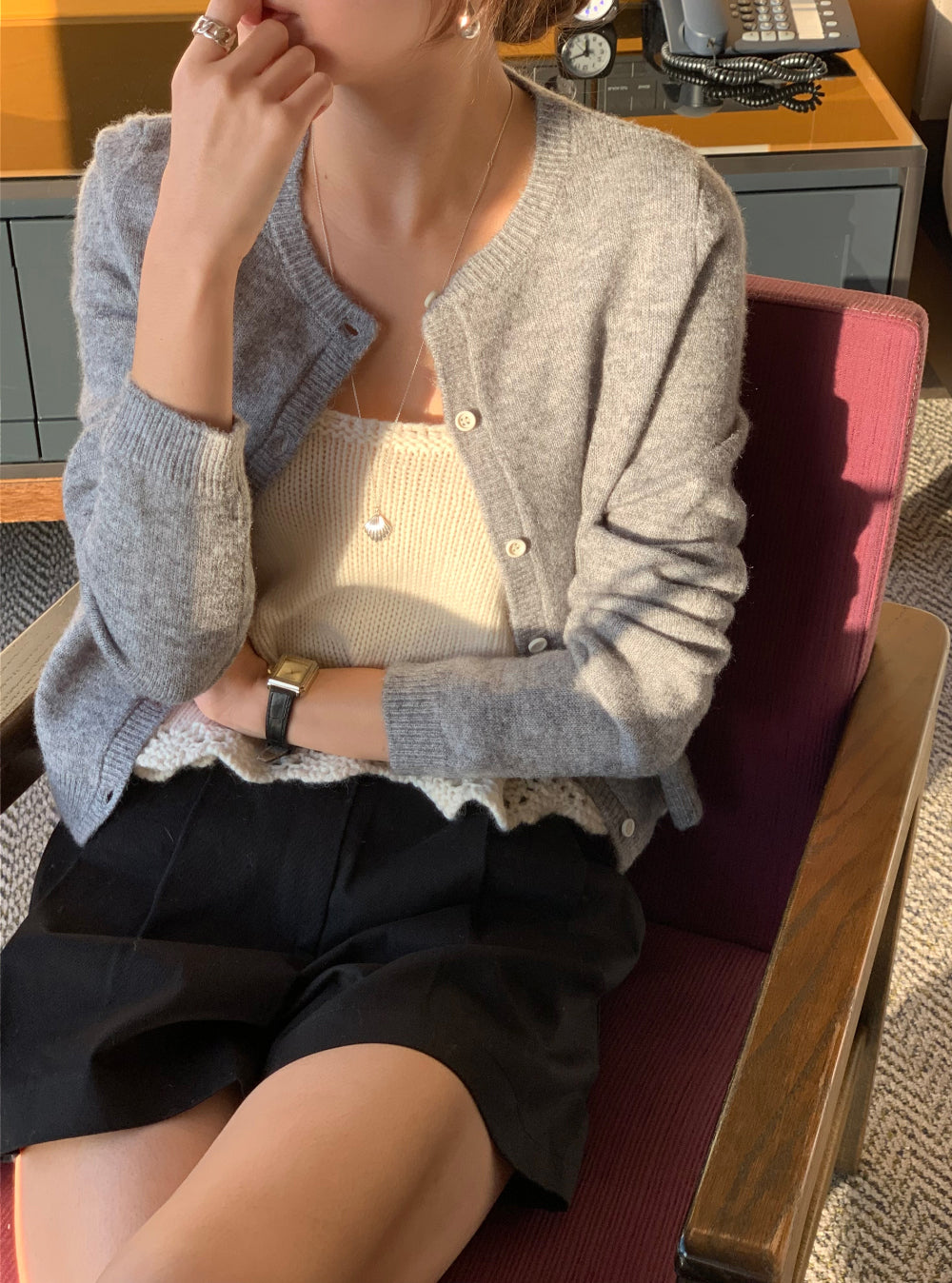 Youth cardigan-4col