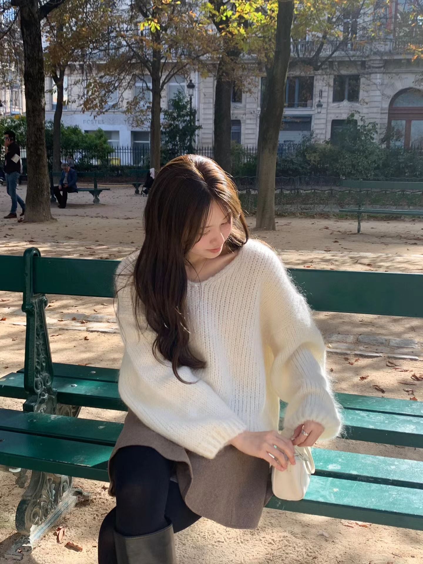 Ounce rina mohair v-knit-2col