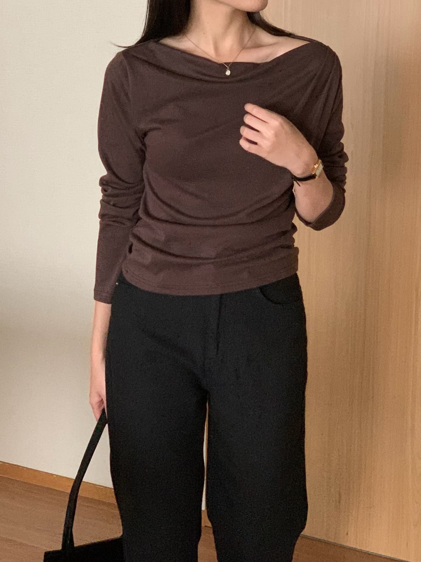 Jenny shirring T-4col