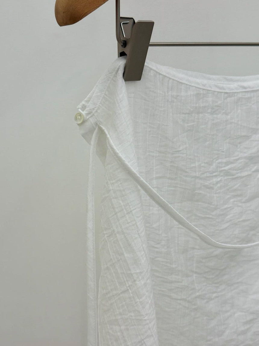 Butter rayered wrap skirt-3col