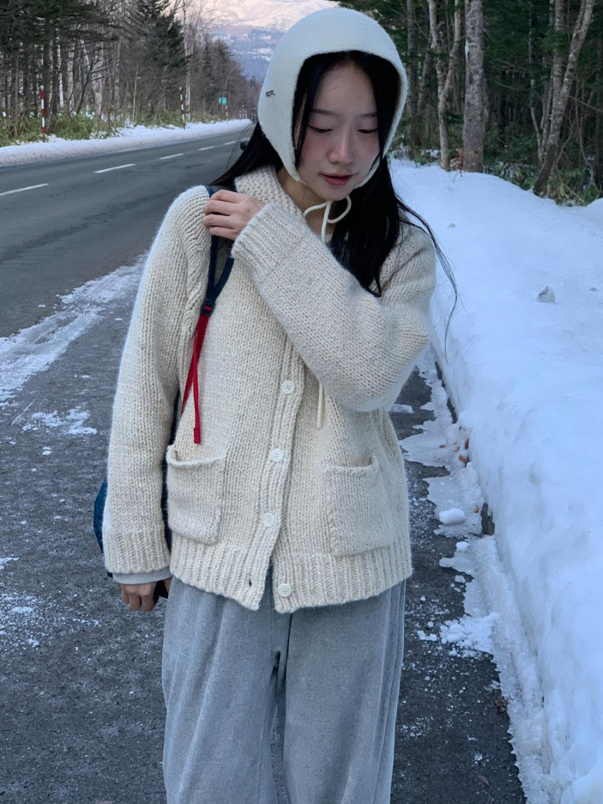 winter rosy cardigan-2col