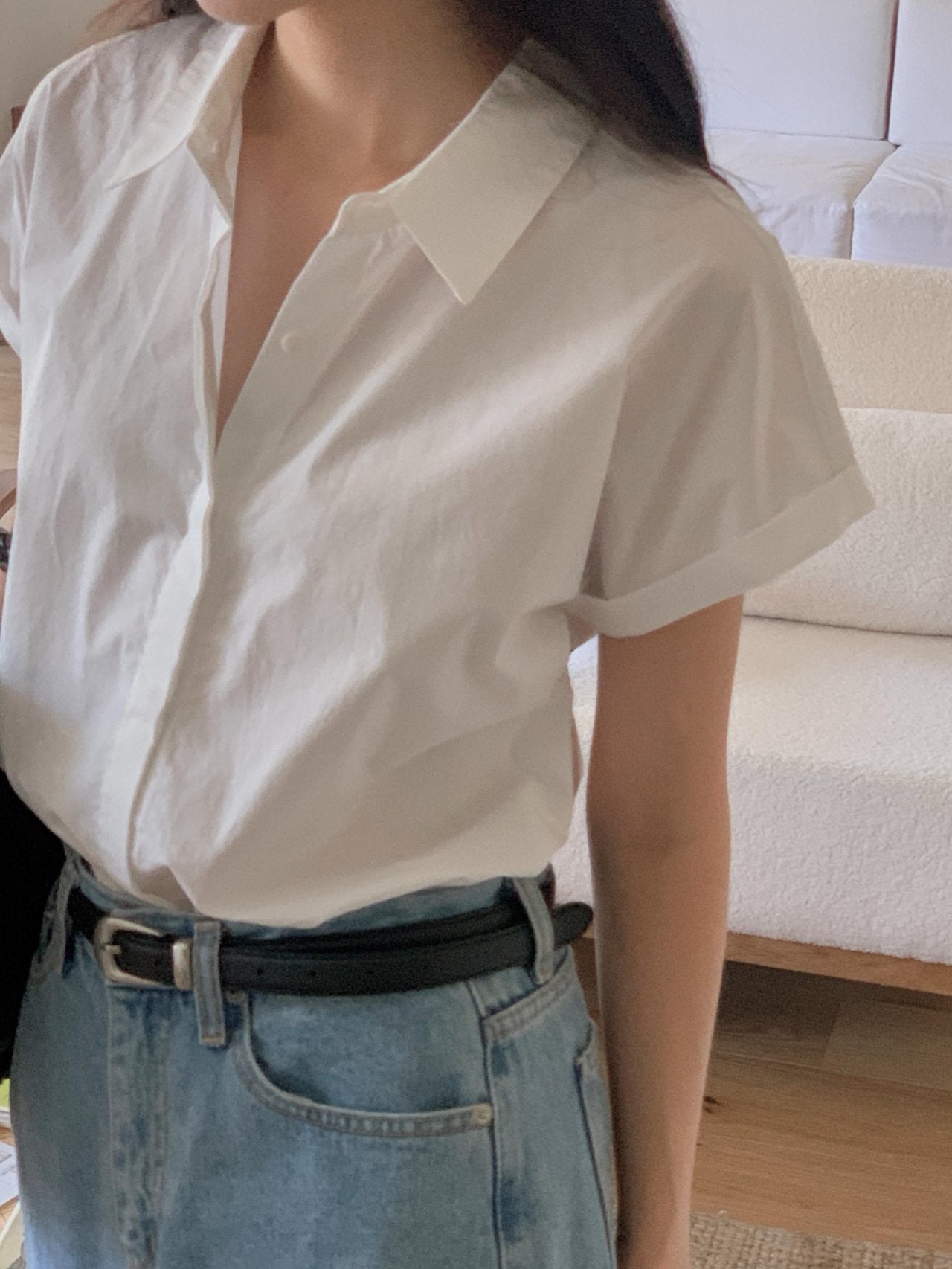 Cotton cabra shirt-3col