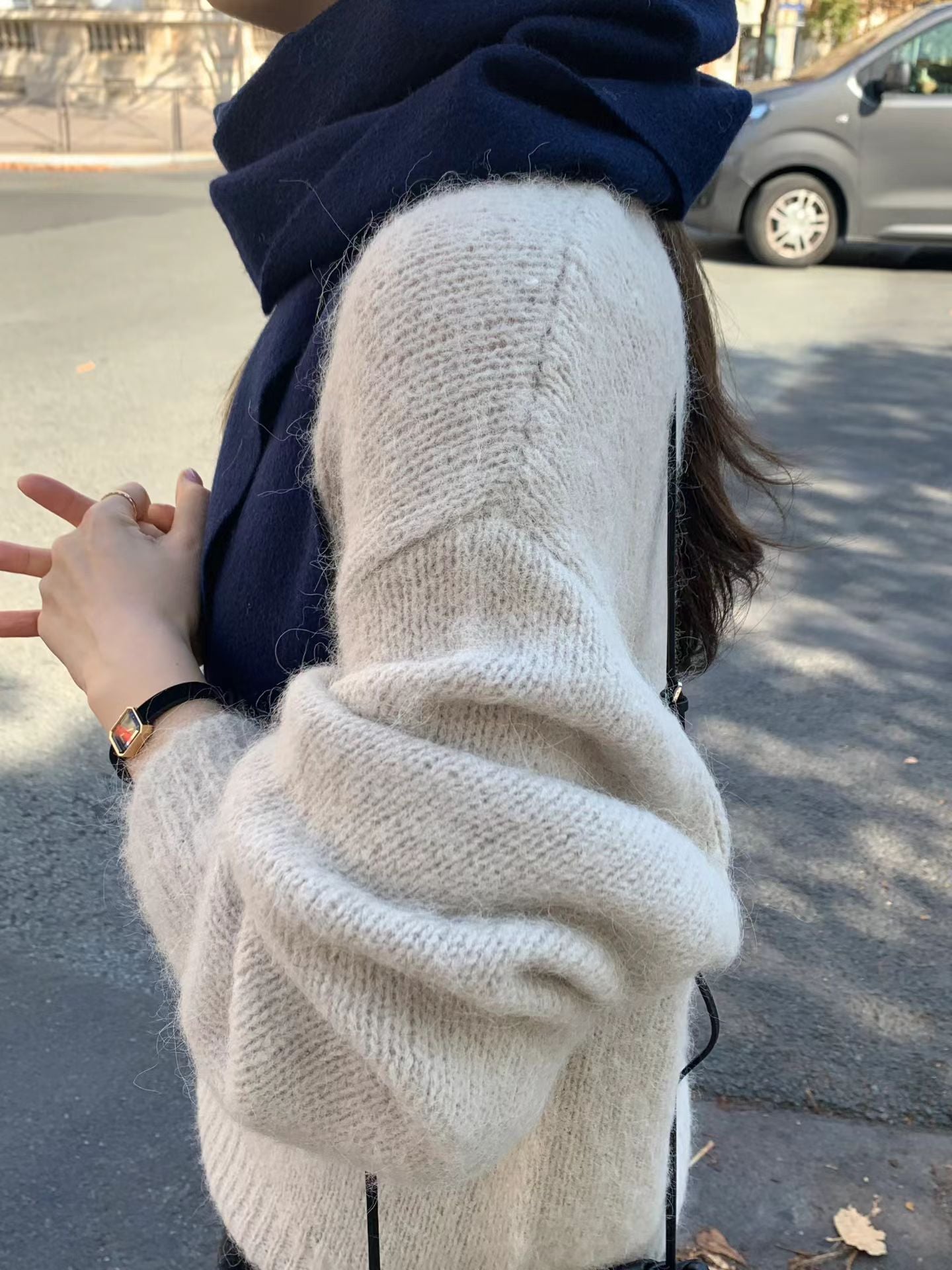 Ounce wool alpaca hair knit-3col