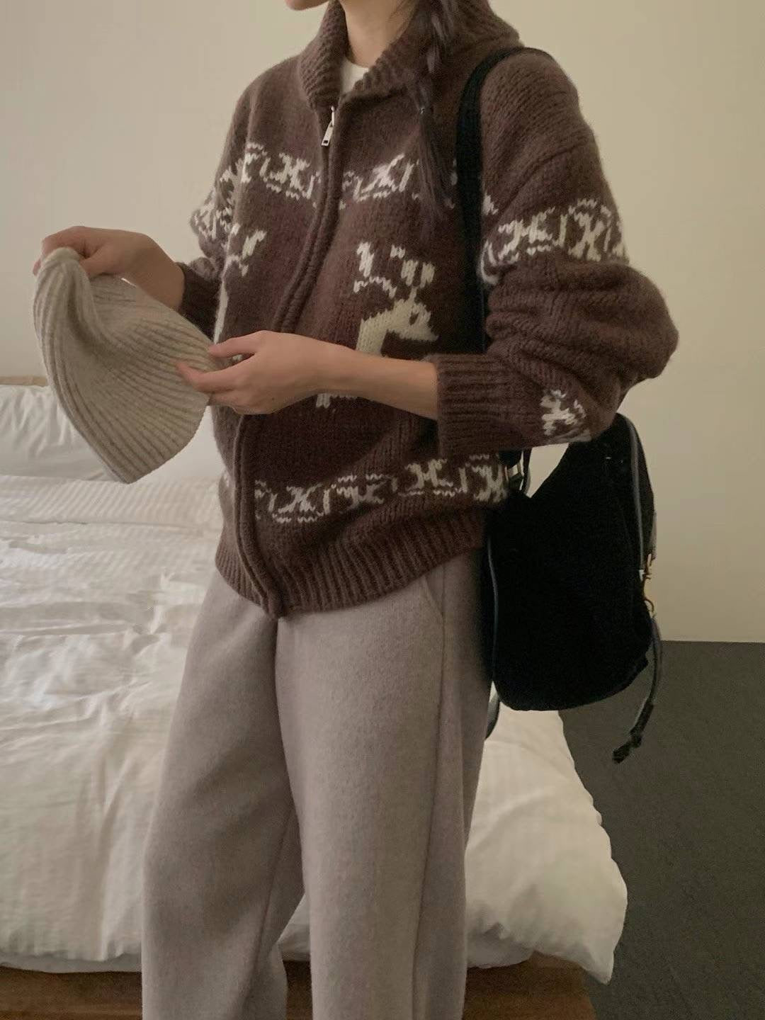 Nordic cardigan-3col