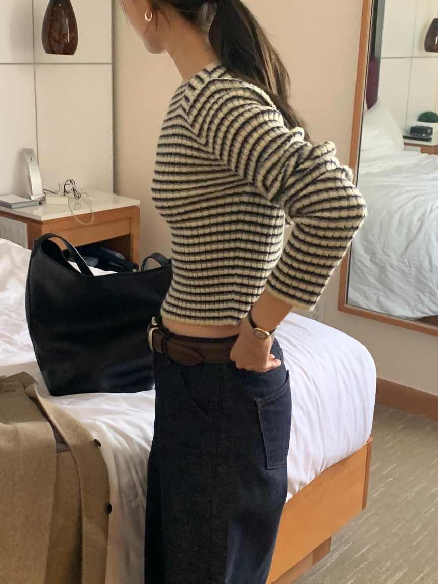 Raboom crop knit-2col