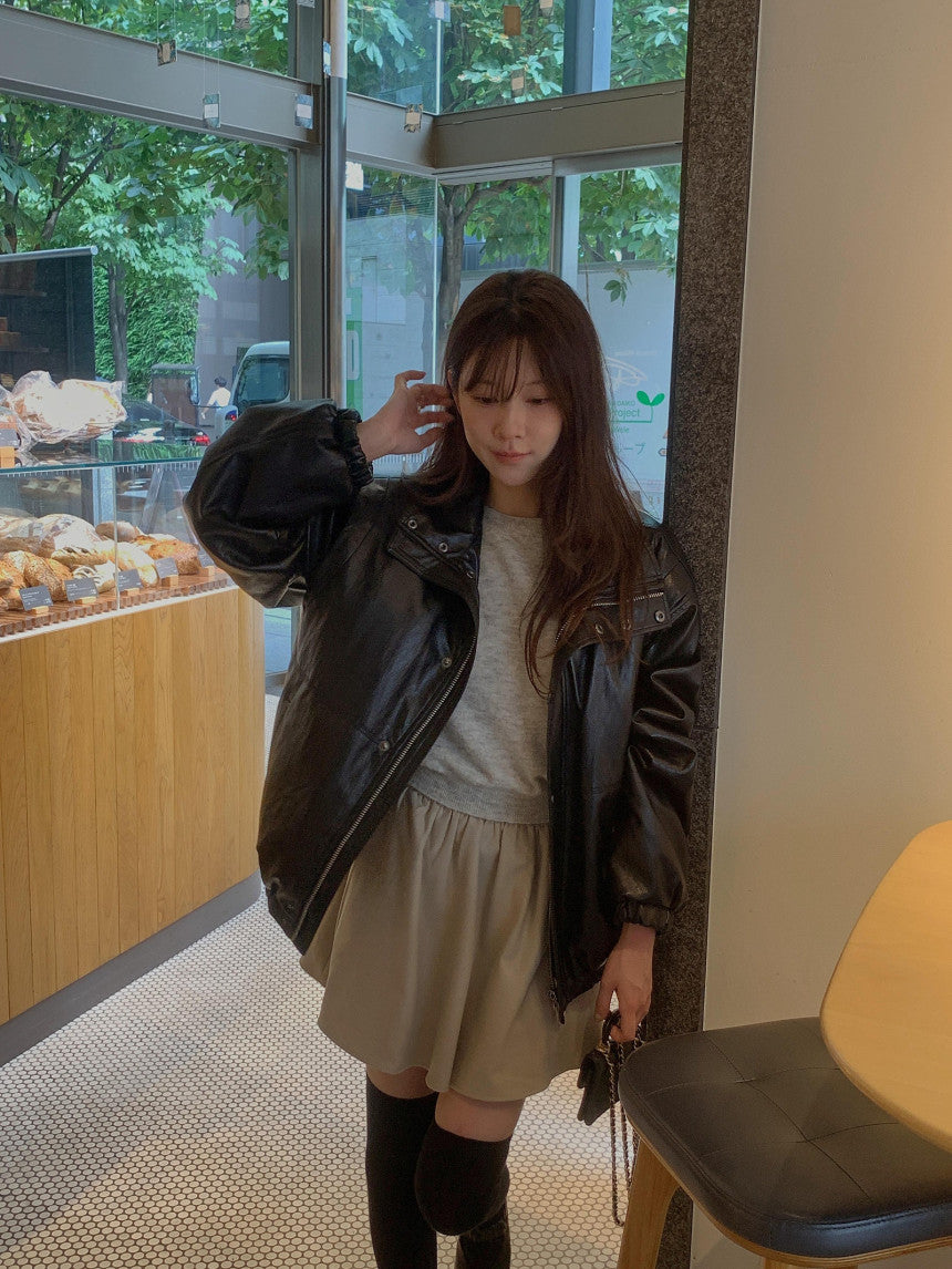 Milli leather jumper
