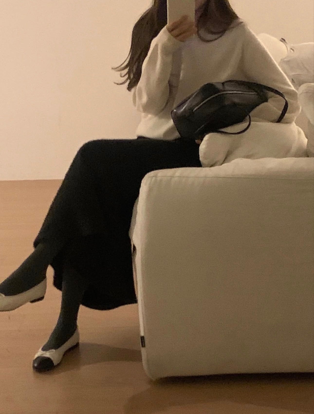 liter sana fur flare skirt-2col