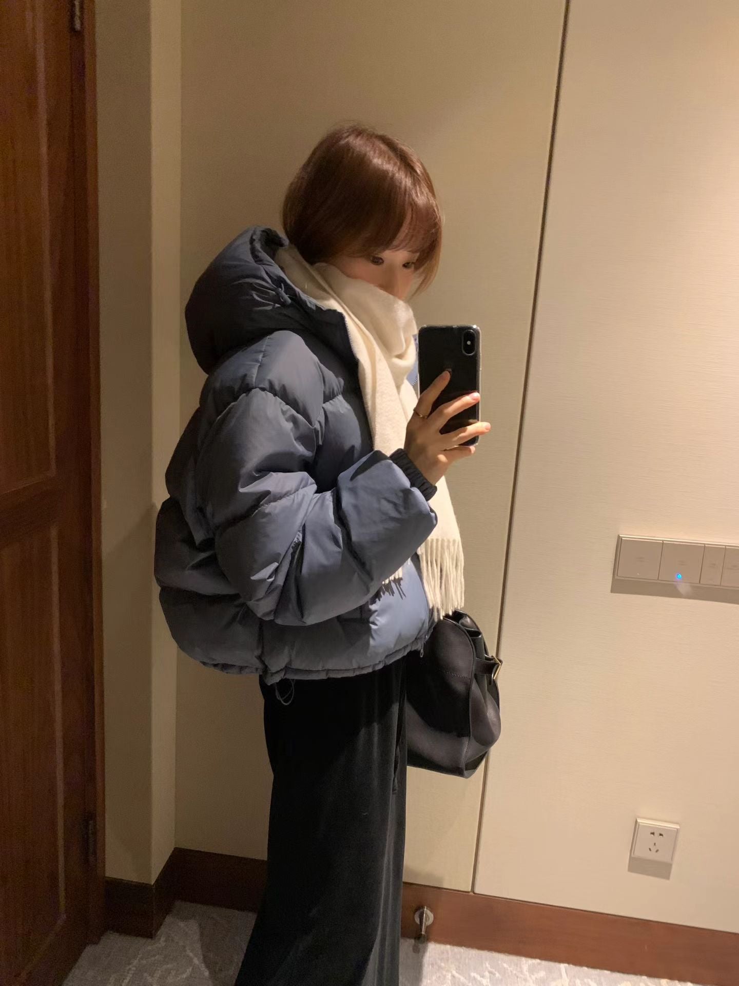 Ounce velvet string maxi skirt