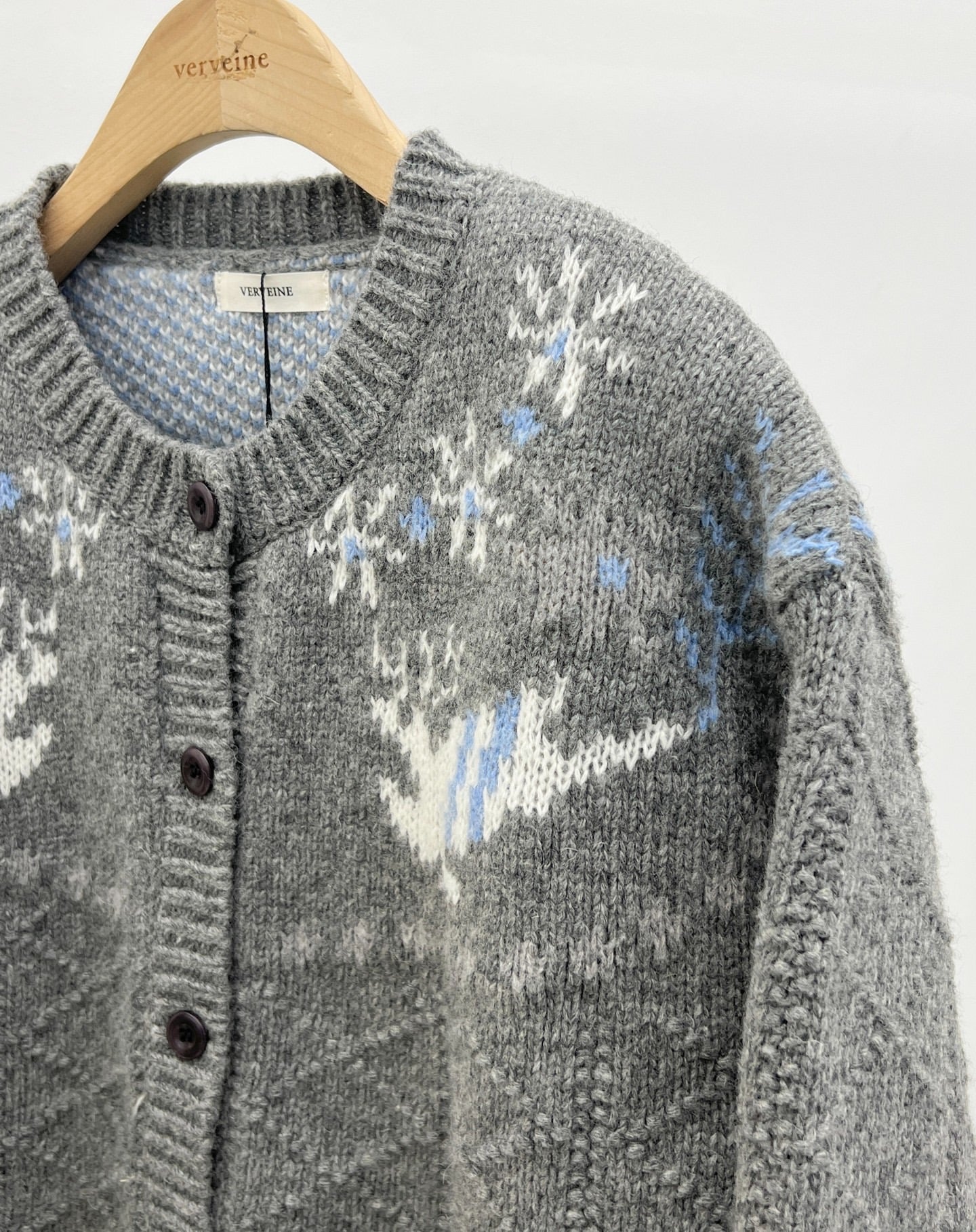 Rudolph wool round cardigan-2col