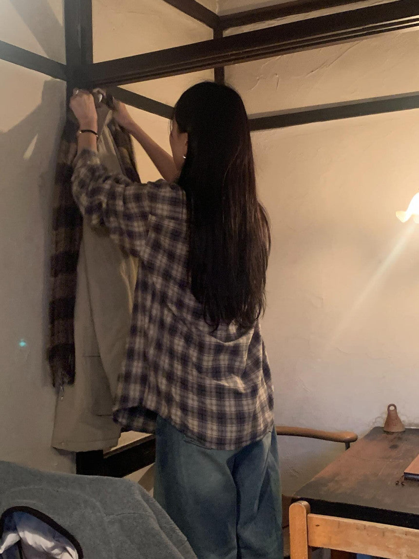 Jade check shirt-3col