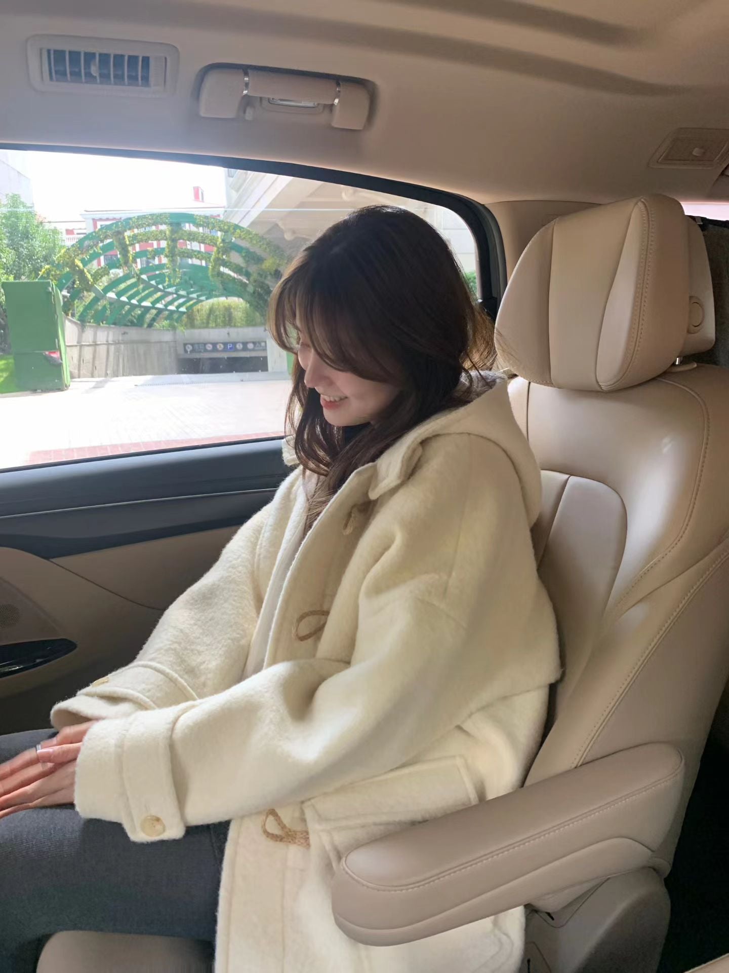 Ounce baby alpaca hood duffel coat-2col