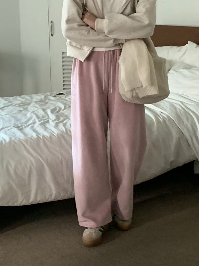 snow gimo wide pants-5col