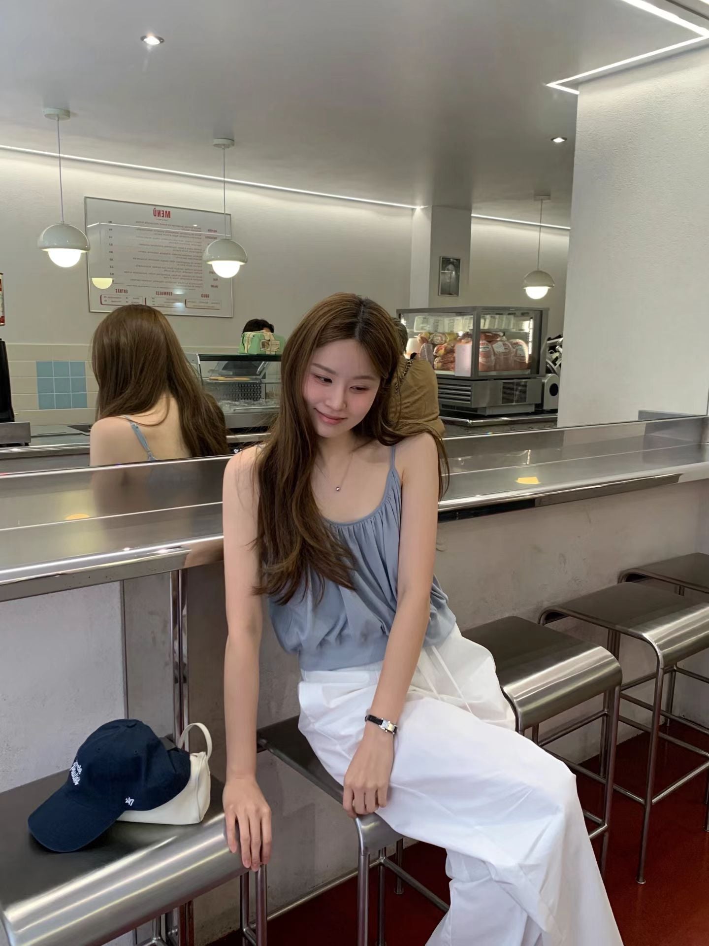 Ounce heize shirring blouse-4col