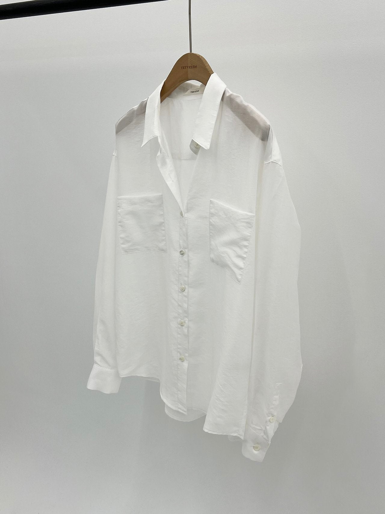 Caren lyocell two-pocket shirt-4col